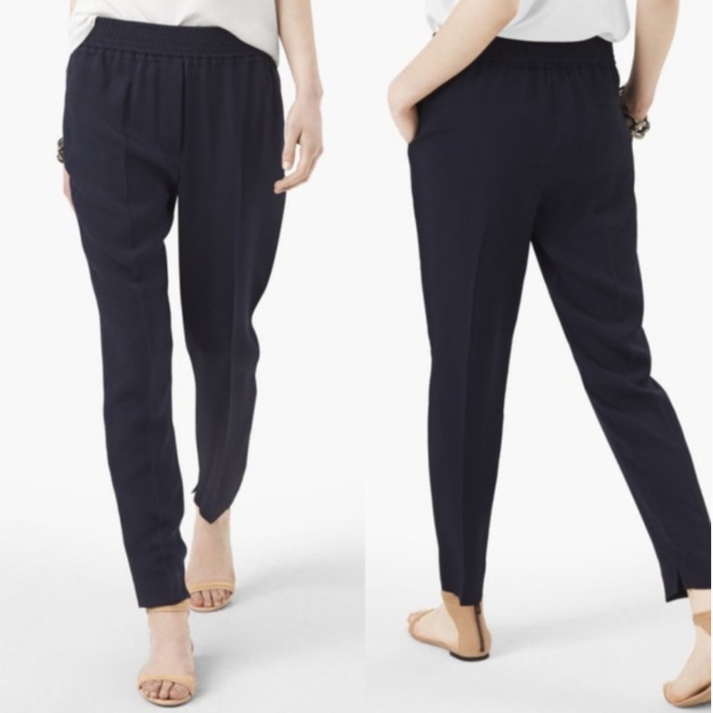 3.1 PHILLIP LIM Tapered Silk Crepe Trouser Pants